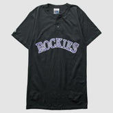 Colorado Rockies Majestic 2000s T-Shirt - Black - Vintage T-shirts