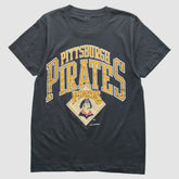 Pittsburgh Pirates Logo 7 1989 T-Shirt - Black - XVintage T-shirts