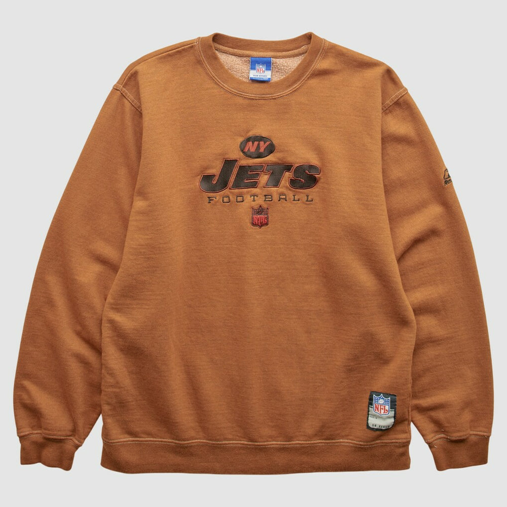 New York Jets Reebok 2000s Pullover Sweatshirt - Brown Pullover