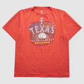 Texas Rangers Majestic 2011 T-Shirt - Red - Vintage T-shirts