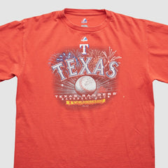 Texas Rangers Majestic 2011 T-Shirt - Red - Vintage T-shirts