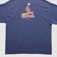 St. Louis Cardinals Adidas 2000s T-Shirt - Navy - Vintage T-shirts