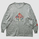 Boston Red Sox Lee Apparel 2004 Long Sleeve T-Shirt - Gray - 2XVintage T-shirts