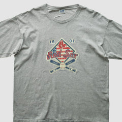 Boston Red Sox Lee Apparel 2004 Long Sleeve T-Shirt - Gray - 2XVintage T-shirts