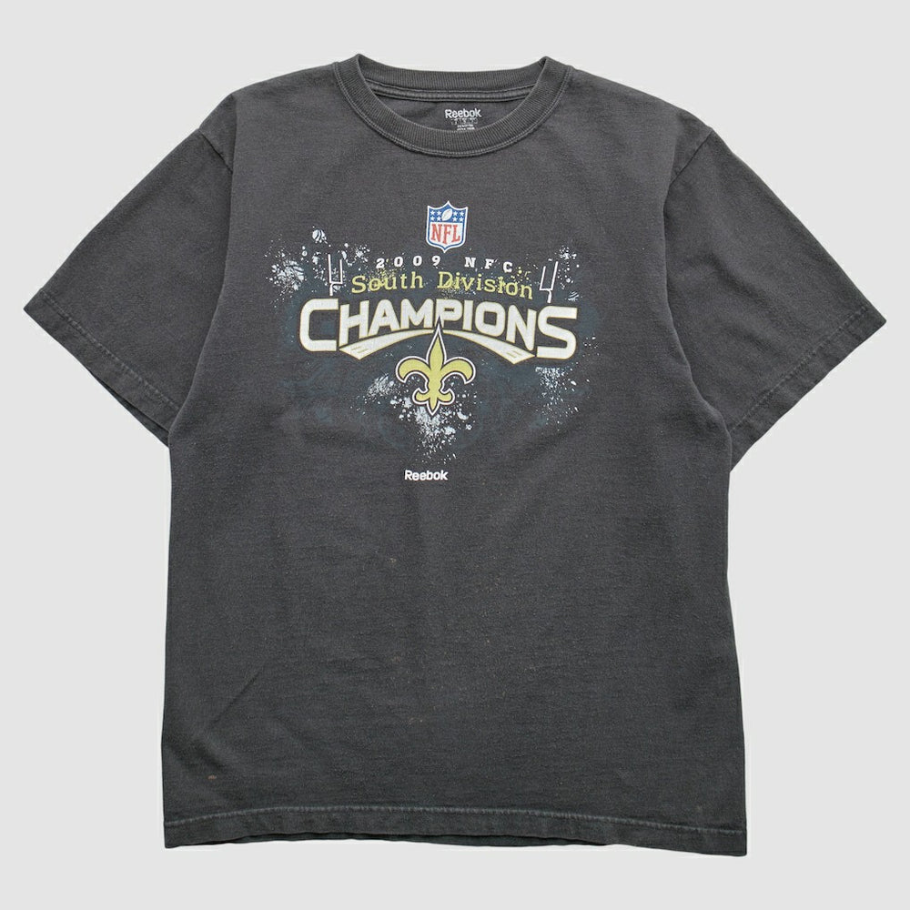 New Orleans Saints Reebok 2009 T-Shirt - Black T-shirts