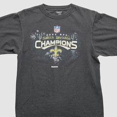 New Orleans Saints Reebok 2009 T-Shirt - Black T-shirts