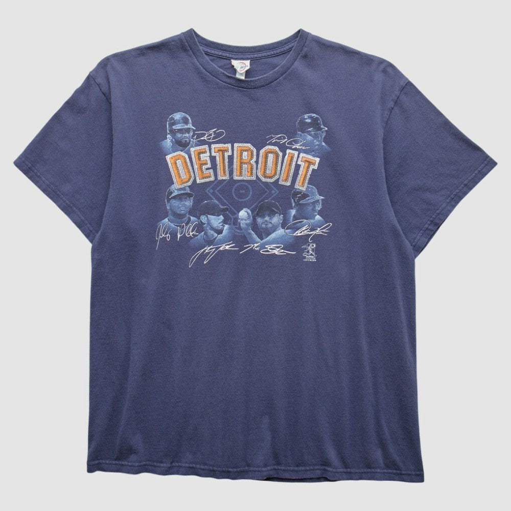 Detroit Tigers 2000s T-Shirt - Navy - Vintage T-shirts