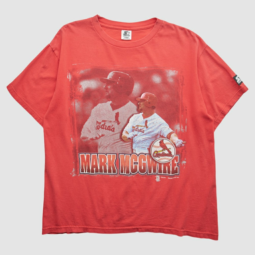 St. Louis Cardinals Starter 1997 T-Shirt - Red - Vintage T-shirts
