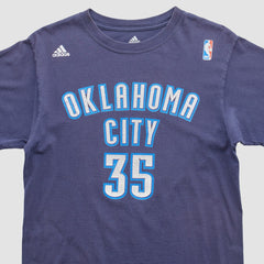 Oklahoma City Thunder 2010s T-Shirt Navy Vintage - Adidas