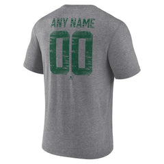 Minnesota Wild Heritage Custom Tri-Blend T-Shirt - Gray | US 203467422