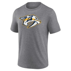 Nashville Predators Heritage Custom Tri-Blend T-Shirt - Gray | US 203467426