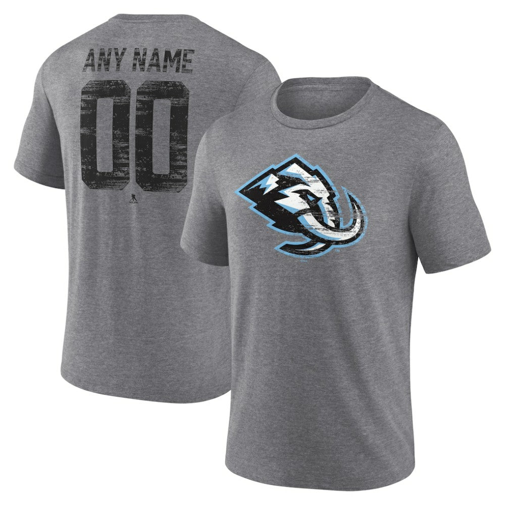 Utah Mammoth Heritage Custom Tri-Blend T-Shirt - Gray | US 203467450