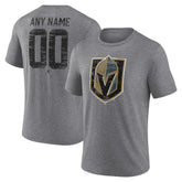 Vegas Golden Knights Heritage Custom Tri-Blend T-Shirt - Gray | US 203467454
