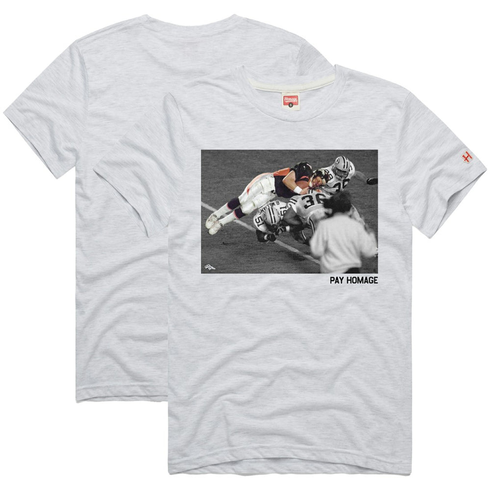 John Elway Denver Broncos Homage Unisex Pay Homage Tri-Blend T-Shirt - Ash T-shirts
