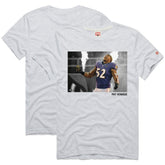 Ray Lewis Baltimore Ravens Homage Unisex Pay Homage Tri-Blend T-Shirt - Ash T-shirts