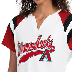 Arizona Diamondbacks Starter Women's Game On Notch Neck T-Shirt - White T-shirts