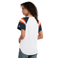 Detroit Tigers Starter Women's Game On Notch Neck T-Shirt - White T-shirts