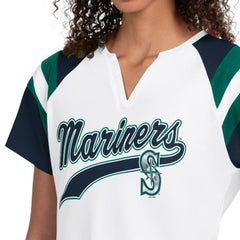 Seattle Mariners Starter Women's Game On Notch Neck T-Shirt - White T-shirts