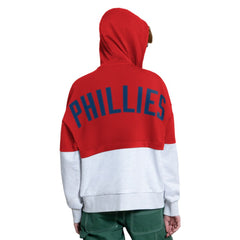 Philadelphia Phillies Starter Women's Wishbone Full-Zip Hoodie - Red/Heather Gray Hoodies