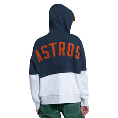Houston Astros Starter Women's Wishbone Full-Zip Hoodie - Navy/Heather Gray Hoodies