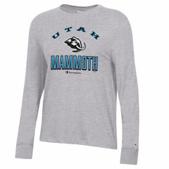 Utah Mammoth Champion Women's Core Long Sleeve T-Shirt - Gray | US 203468134