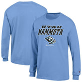Utah Mammoth Champion Jersey Long Sleeve T-Shirt - Blue | US 203468141
