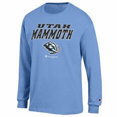 Utah Mammoth Champion Jersey Long Sleeve T-Shirt - Blue | US 203468141