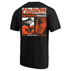 Baltimore Orioles Profile Big & Tall Two-Sided Graphic T-Shirt - Black T-shirts