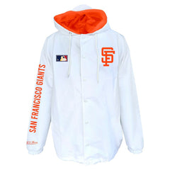 San Francisco Giants Mitchell & Ness Big & Tall Full-Snap Hooded Jacket - White Jackets
