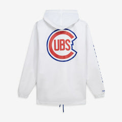 Chicago Cubs Mitchell & Ness Big & Tall Full-Snap Hooded Jacket - White Jackets