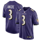 Chidobe Awuzie Baltimore Ravens Team Game Jersey - Purple Jerseys