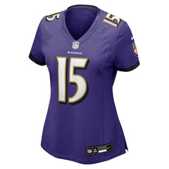 Cooper Rush Baltimore Ravens Women's Team Game Jersey - Purple Jerseys