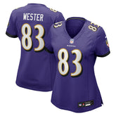 LaJohntay Wester Baltimore Ravens Women's Team Game Jersey - Purple Jerseys