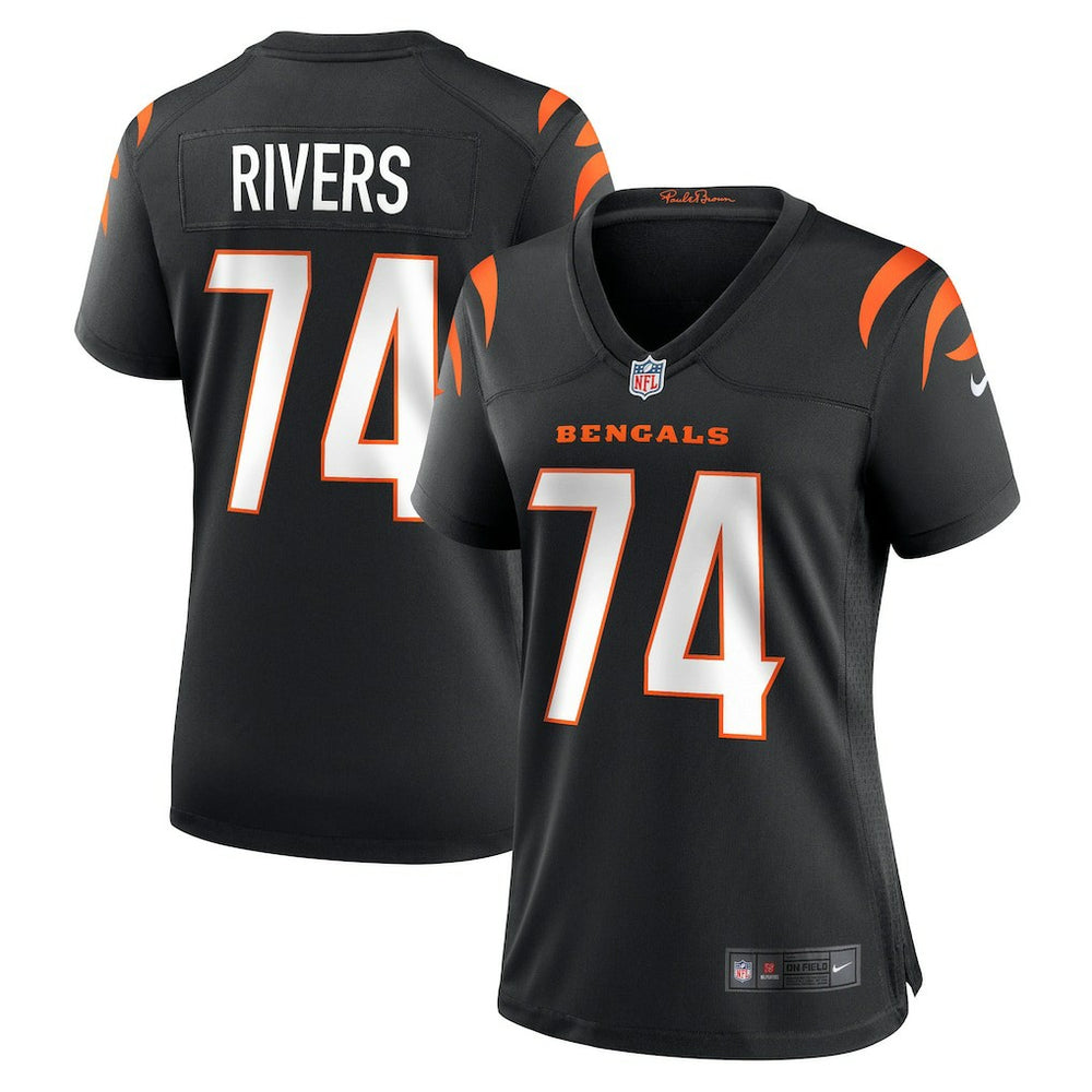 Jalen Rivers Cincinnati Bengals Women's Team Game Jersey - Black Jerseys