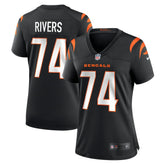 Jalen Rivers Cincinnati Bengals Women's Team Game Jersey - Black Jerseys