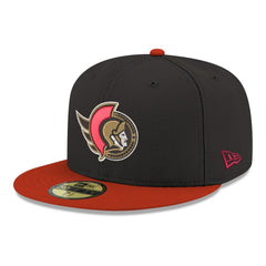 Ottawa Senators New Era Core Logo Two-Tone 59FIFTY Fitted Hat - Black | US 203471434