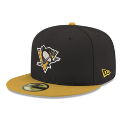 Pittsburgh Penguins New Era Core Logo Two-Tone 59FIFTY Fitted Hat - Black | US 203471436