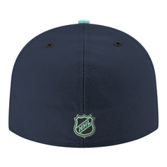 Seattle Kraken New Era Core Logo Two-Tone 59FIFTY Fitted Hat - Navy | US 203471438