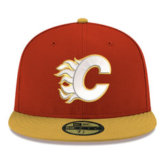 Calgary Flames New Era Core Logo Two-Tone 59FIFTY Fitted Hat - Red | US 203471449