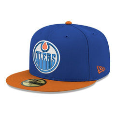 Edmonton Oilers New Era Core Logo Two-Tone 59FIFTY Fitted Hat - Royal | US 203471452