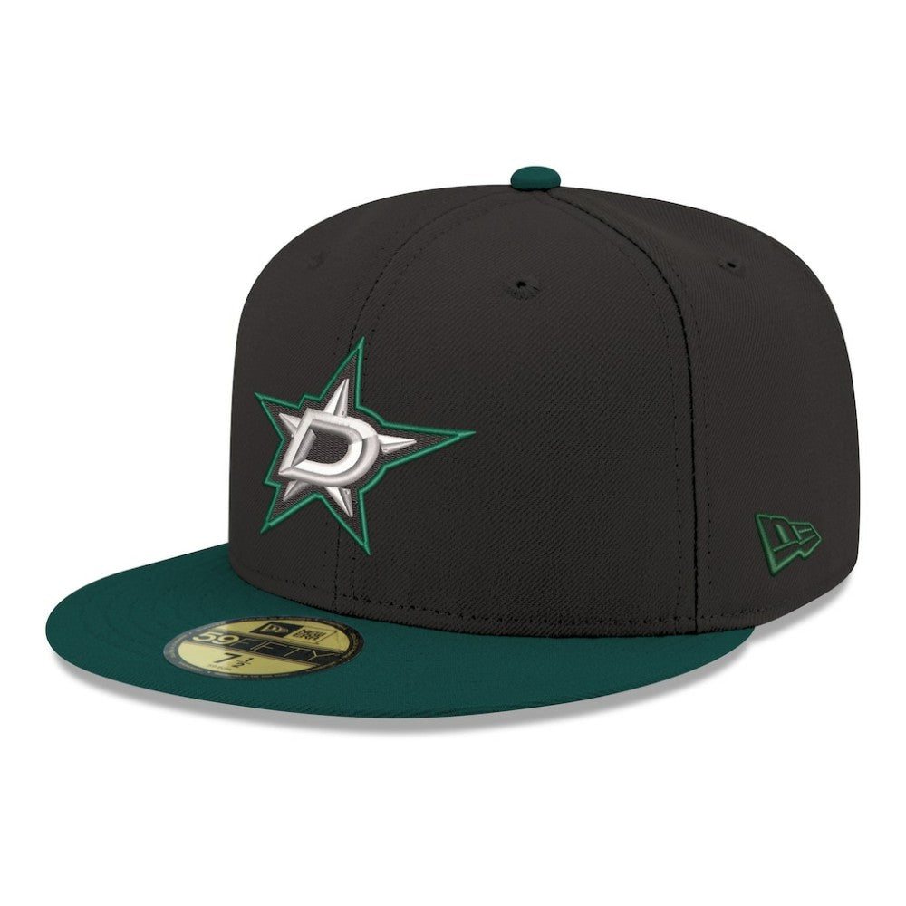 Dallas Stars New Era Core Logo Two-Tone 59FIFTY Fitted Hat - Black | US 203471454