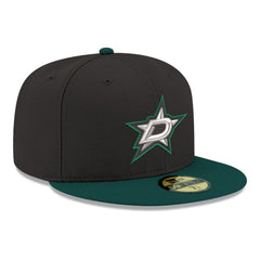 Dallas Stars New Era Core Logo Two-Tone 59FIFTY Fitted Hat - Black | US 203471454