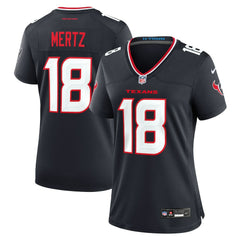 Graham Mertz Houston Texans Women's Team Game Jersey - Navy Jerseys