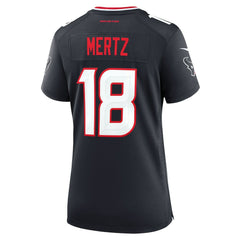 Graham Mertz Houston Texans Women's Team Game Jersey - Navy Jerseys