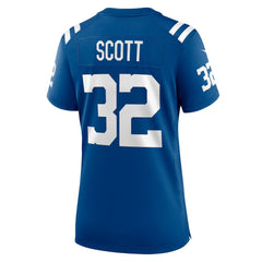 Daniel Scott Indianapolis Colts Women's Team Game Jersey - Royal Jerseys