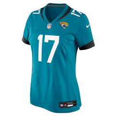 Tim Patrick Jacksonville Jaguars Women's Team Game Jersey - Teal Jerseys