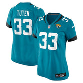 Bhayshul Tuten Jacksonville Jaguars Women's Team Game Jersey - Teal Jerseys