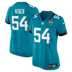 Jack Kiser Jacksonville Jaguars Women's Team Game Jersey - Teal Jerseys