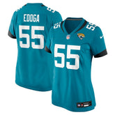 Chuma Edoga Jacksonville Jaguars Women's Team Game Jersey - Teal Jerseys