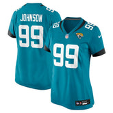 Austin Johnson Jacksonville Jaguars Women's Team Game Jersey - Teal Jerseys